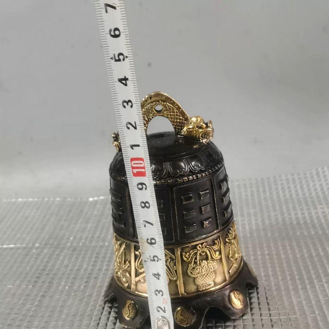 銅 細工 法器 寺銅鐘 八宝銅鈴 鎮宅 辟邪 開運 風水 招財 置物