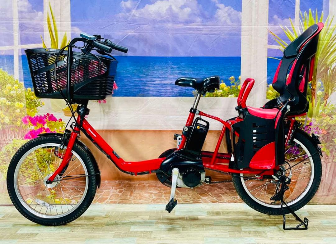 人気モデル！ギュット⭐️12AHパナソニック子供乗せ電動アシスト自転車Y2129