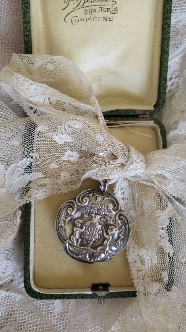 フランスアンティーク シルバー ラトル ガラガラ ④