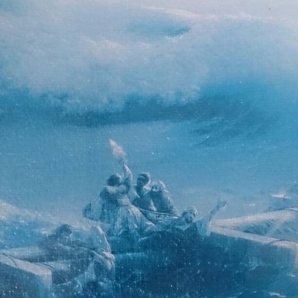 絵画 『第九の怒濤』1850年。★送料込み★