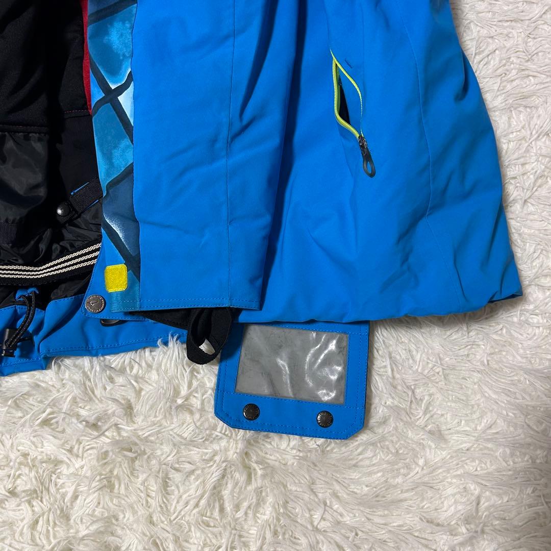 【美品】MIZUNO ミズノCREW 高機能ウェア スキーウェアブルー XS