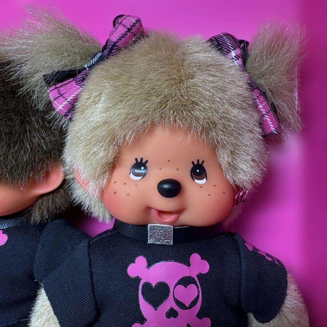 新品 ラブリーパンク モンチッチ ペア monchhichi 582