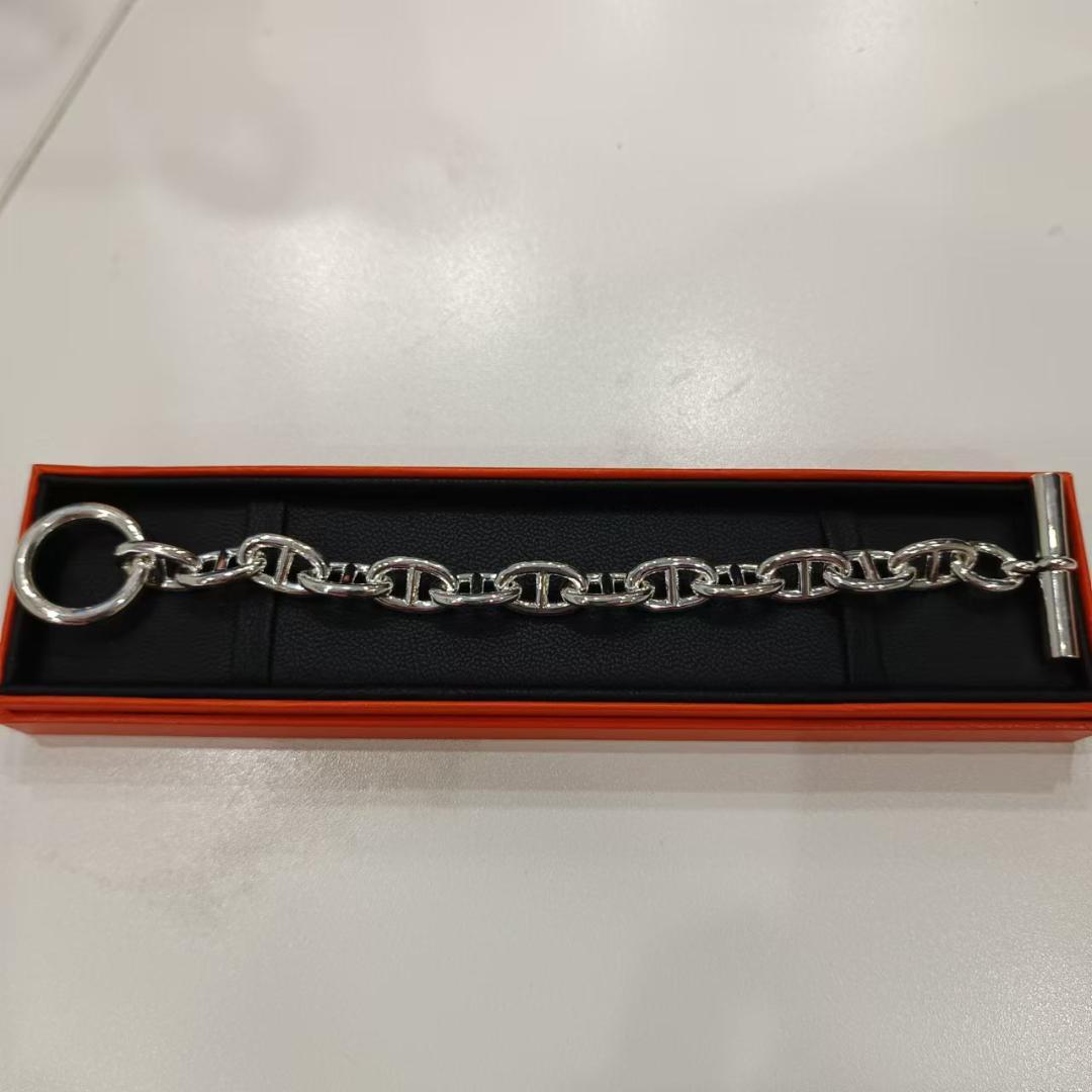 シェーヌダンクル シルバーブレスレット シルバー925 GM13コマ　銀　メンズ