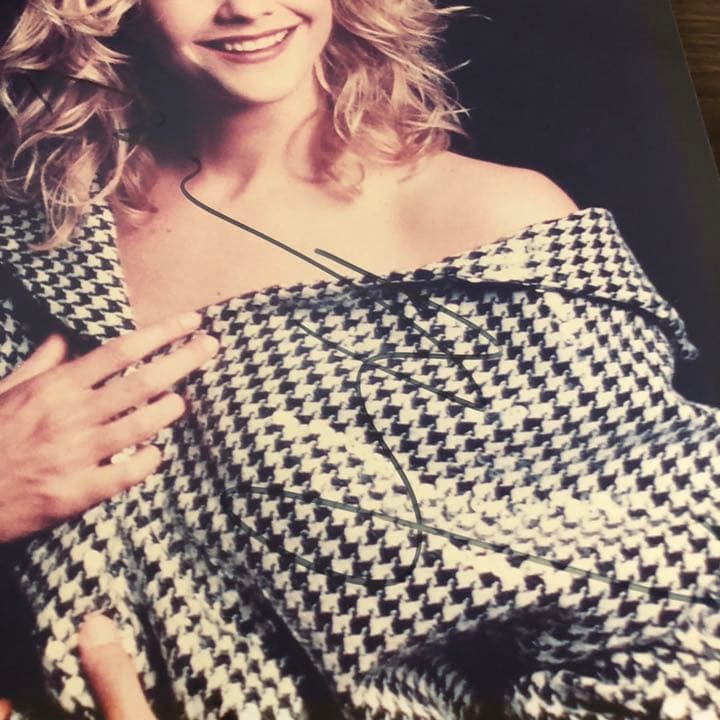 メグ・ライアン　直筆サイン入りフォト　永久保証証明書付