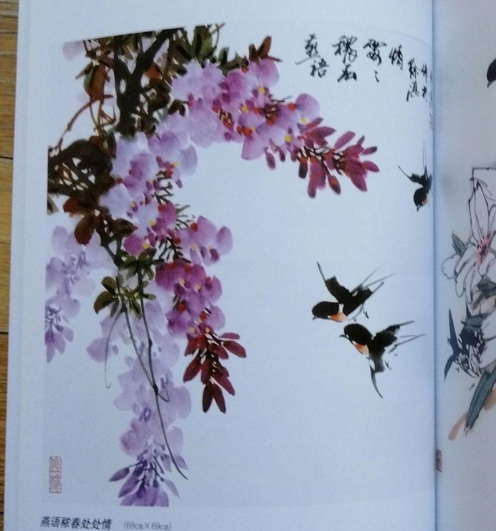 中国水墨画花鳥画大型教科書㊤㊦冊人気画家徐湛著水墨画教室必備品美術教育の座右の書