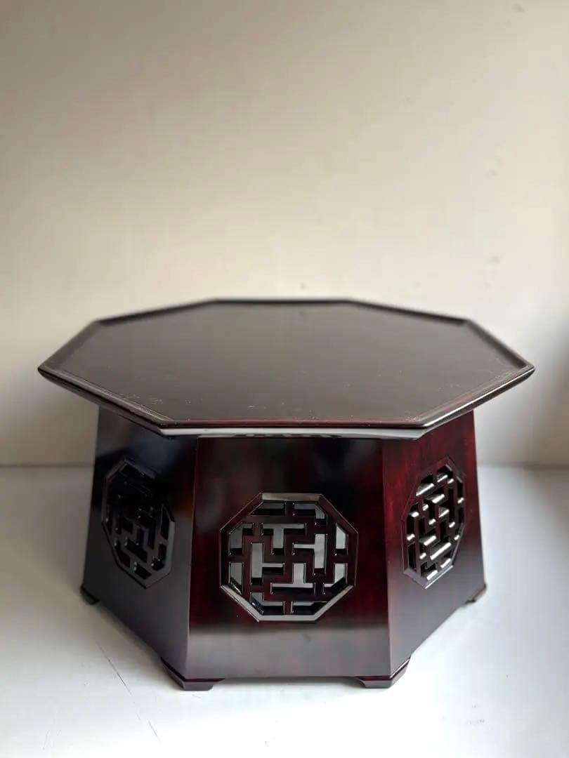 761 李朝家具 八角膳 小盤② 杏子通板 ソバン ヴィンテージ 美品 韓国