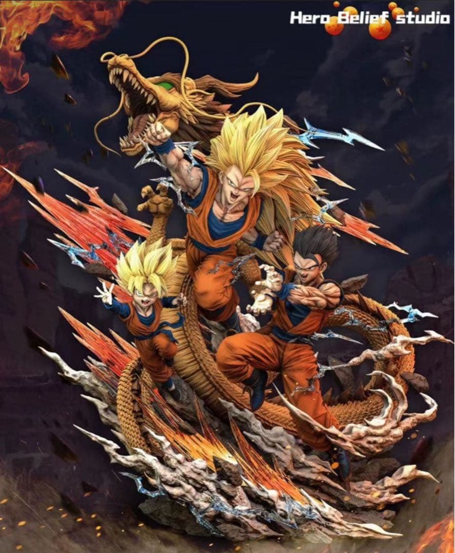 ドラゴンボール 孫悟空 ガレキ ガレージキットスタチューX①②②