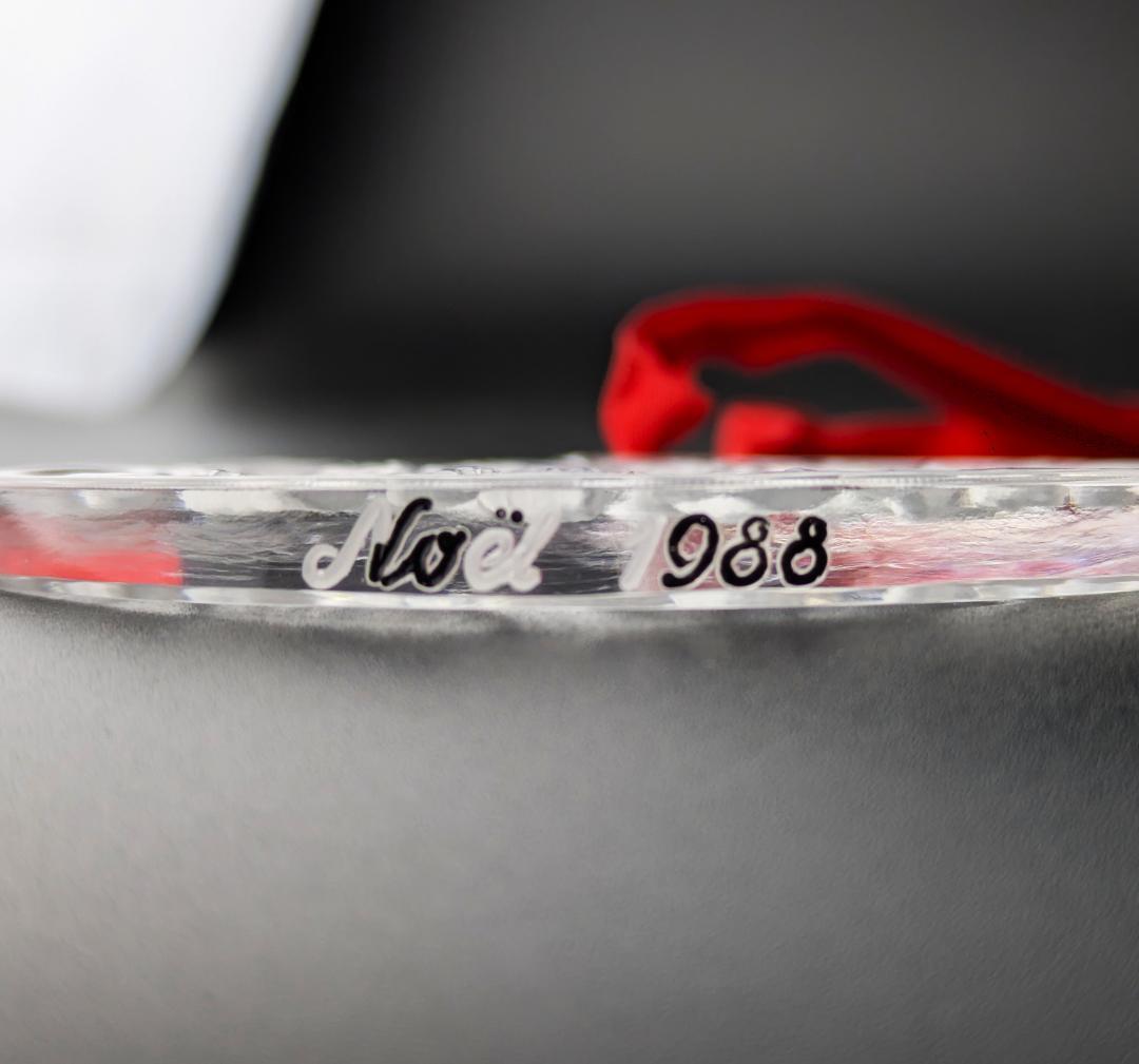 【8/3まで限定】フロストガラス★ラリック ヤドリギ ペンダント オーナメント