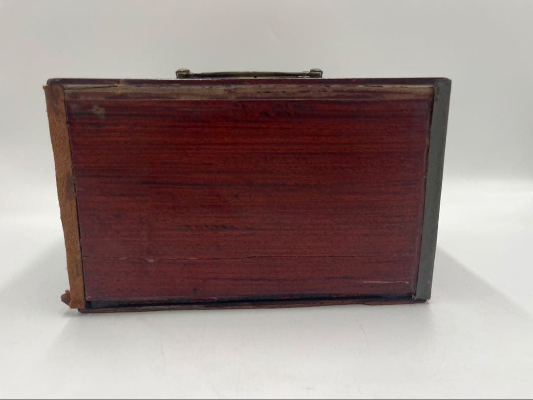 中国　竹嵌　骨牌　背竹牌　麻雀牌　唐木箱付