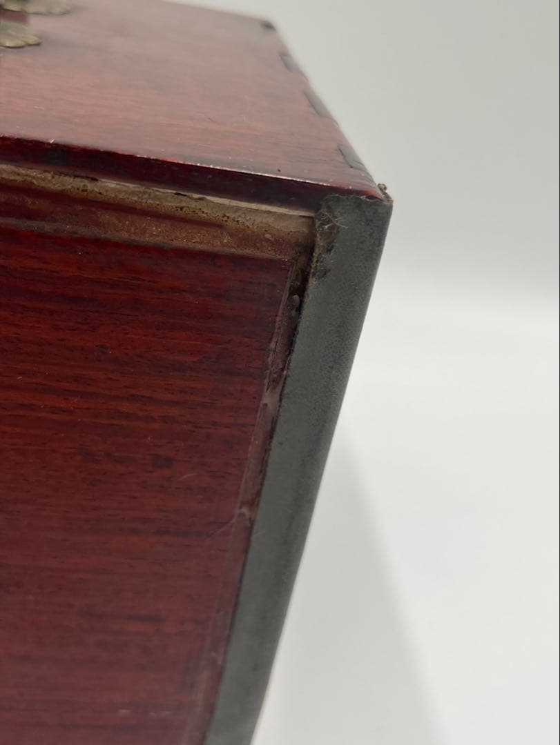 中国　竹嵌　骨牌　背竹牌　麻雀牌　唐木箱付