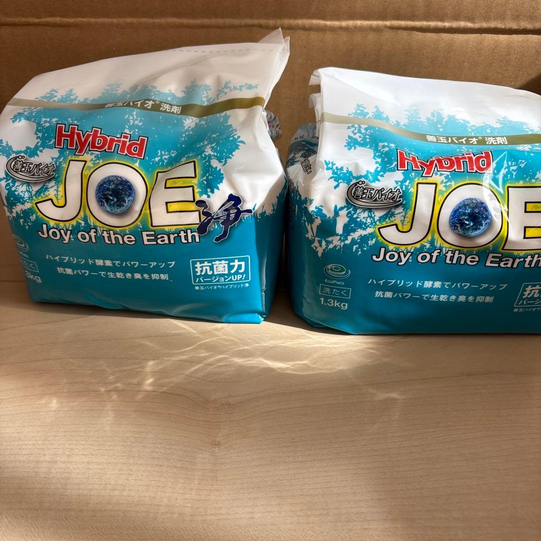 Hybrid JOE 浄粉末洗剤 6袋セット➕容器
