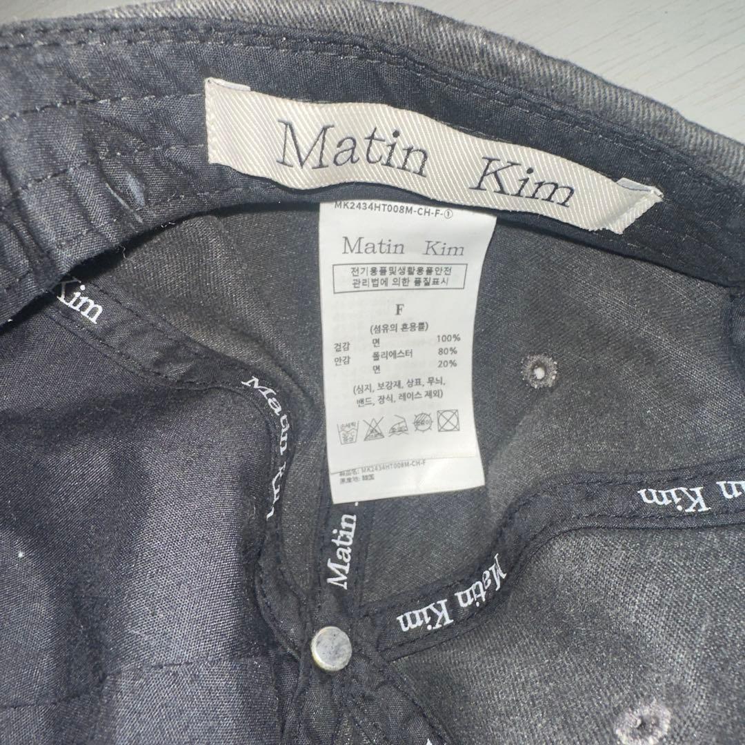 MATIN KIM キャップ グレー
