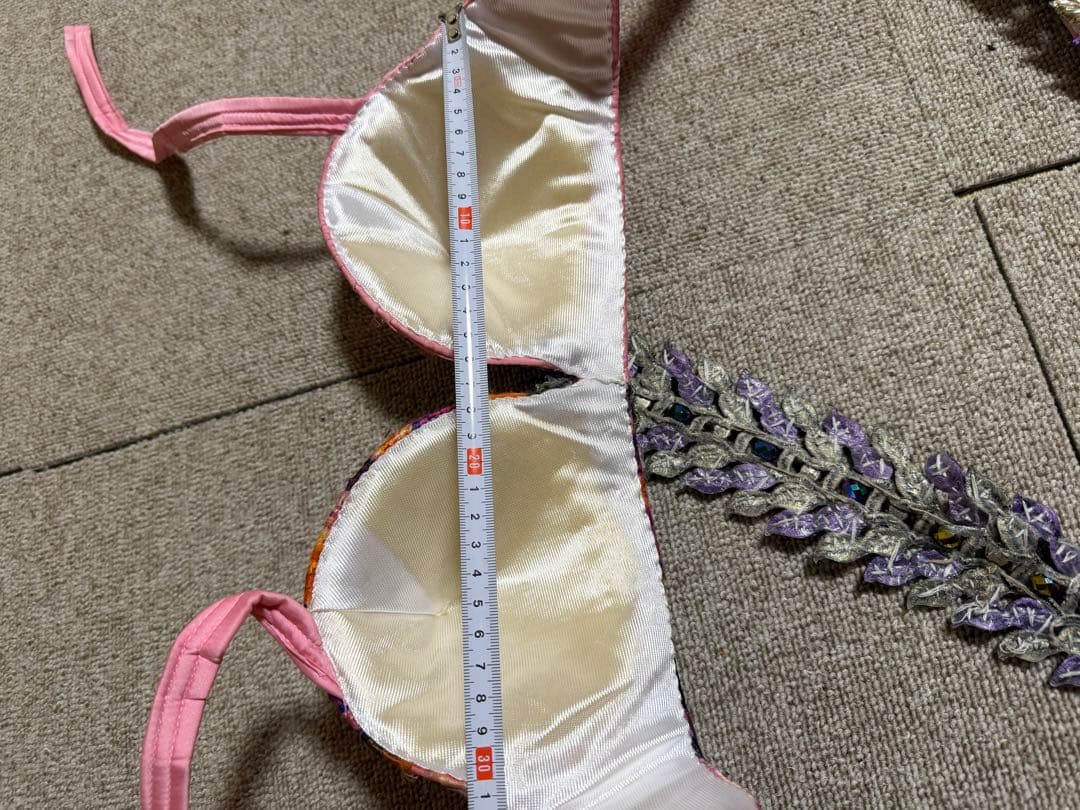 ベリーダンス セットアップ ピンクと紫