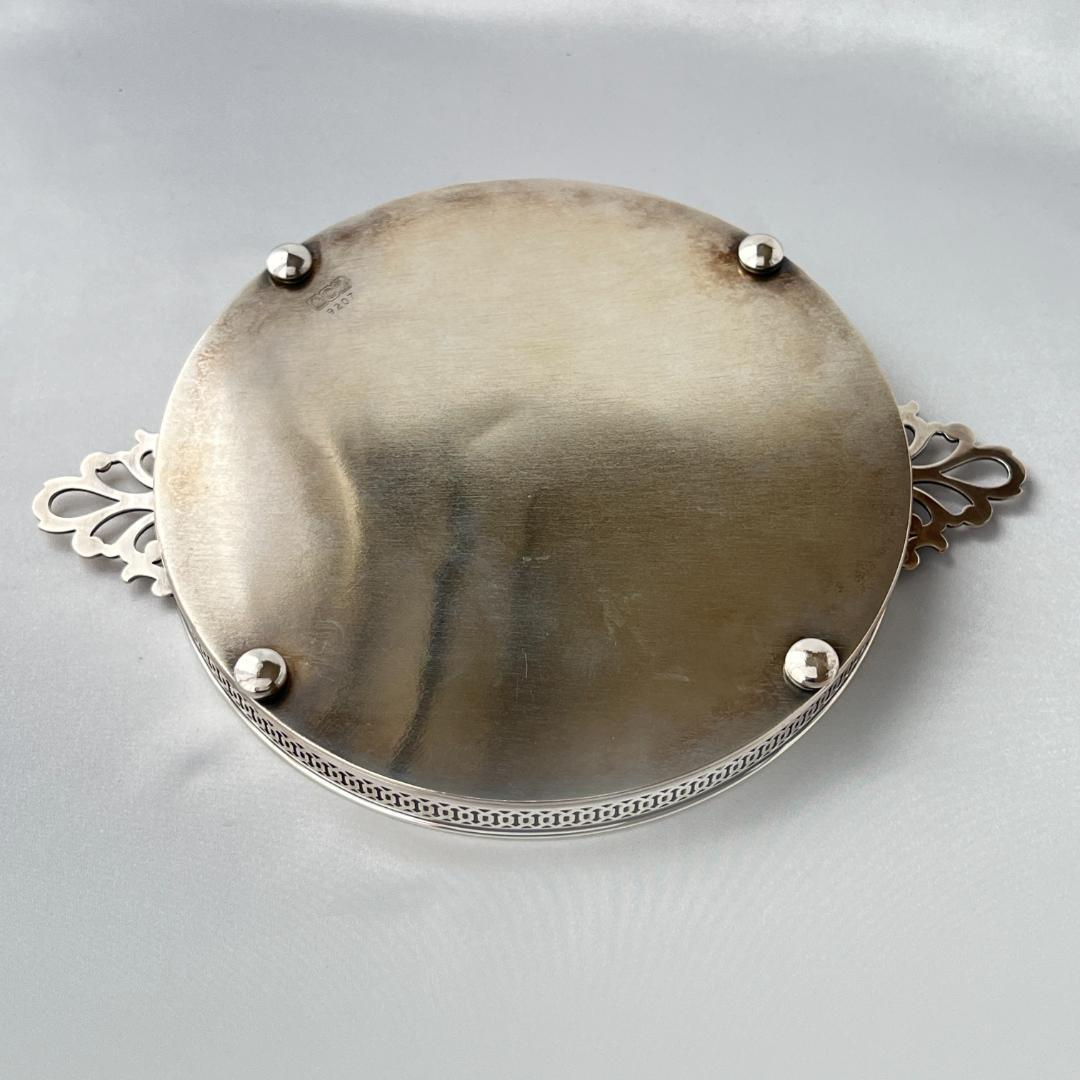 カードトレー / ドリンクトレー 直径18cm【シルバープレート】