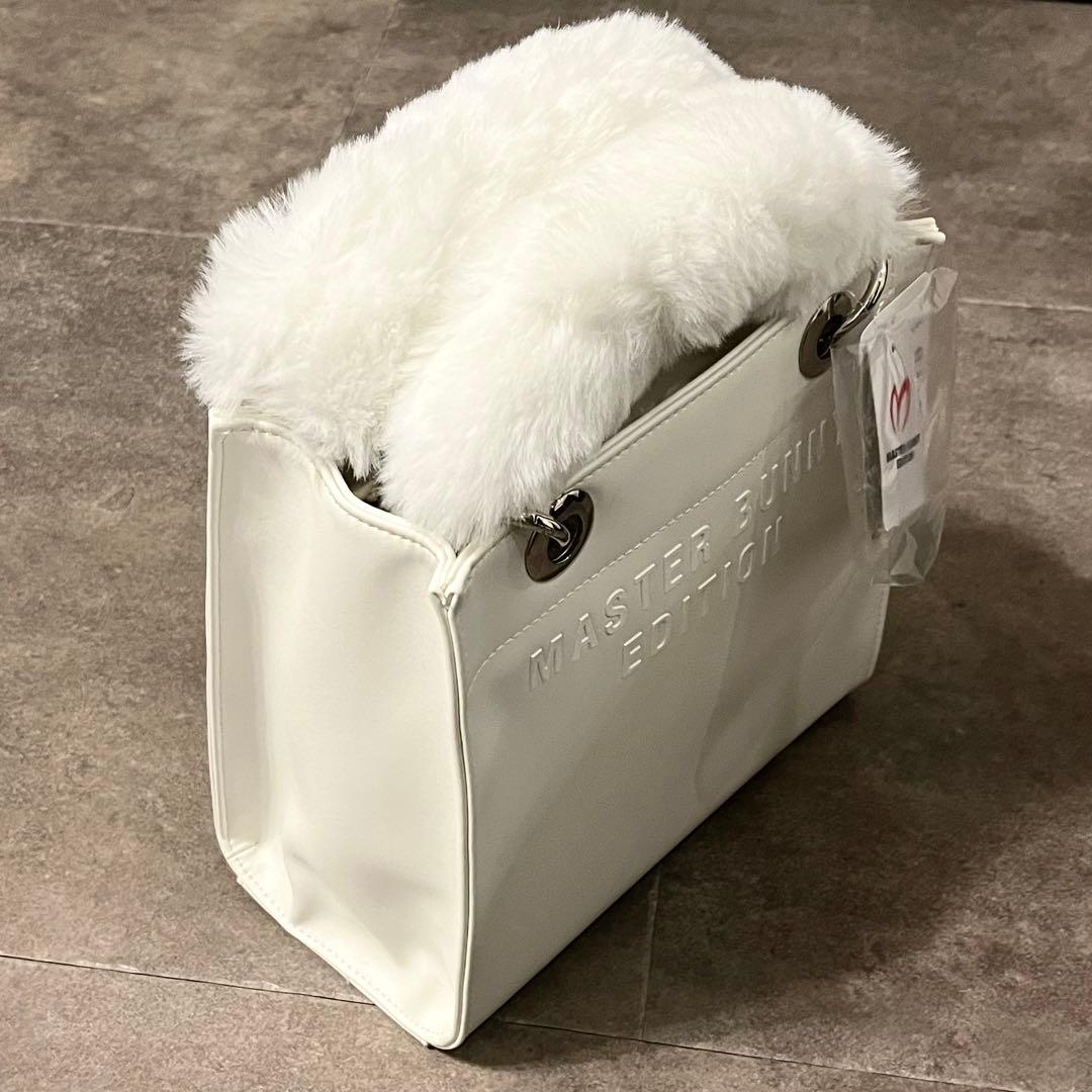 新品 パーリーゲイツ マスターバニー カートバッグ フェイクファーハンドル