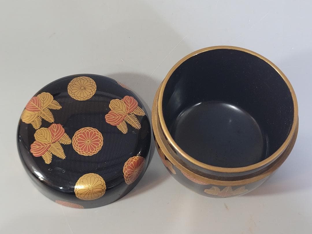 茶道具 長野横笛 作 高台寺蒔絵 棗 美品 古美術