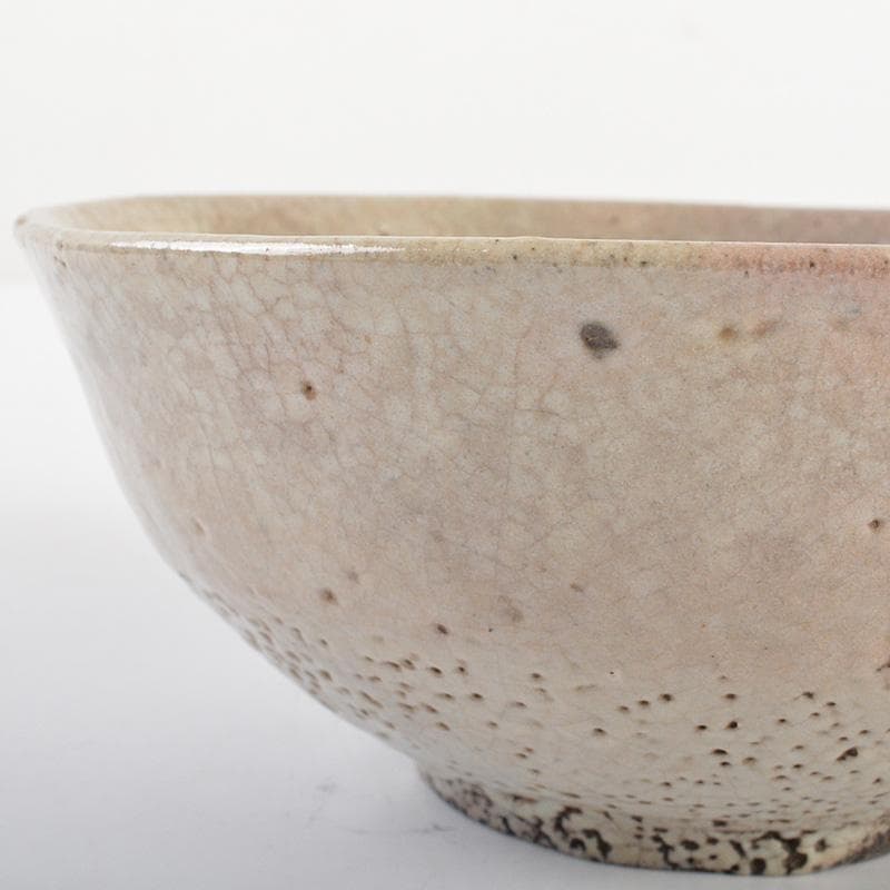 朝鮮美術　李朝　青井戸　堅手茶碗　時代箱　花押あり　V　R6787