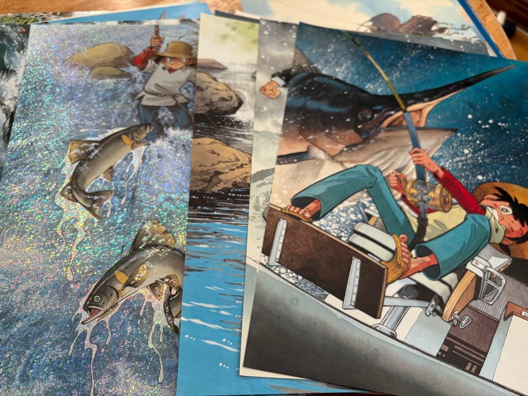 「釣りキチ三平」矢口高雄 額装用ポスター＆複製原画