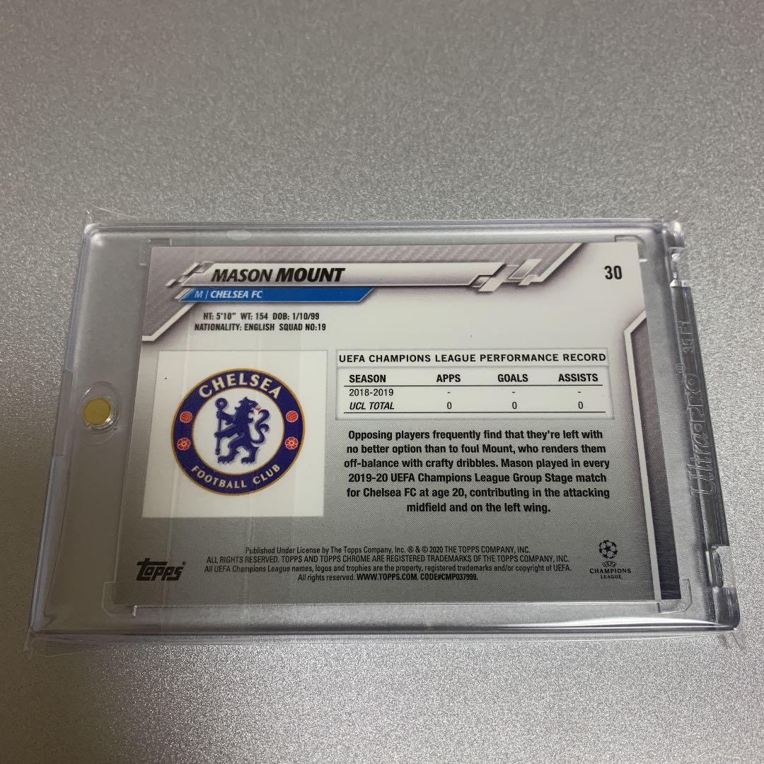 メイソン・マウント　topps chrome 2019-20 RCパラレルカード