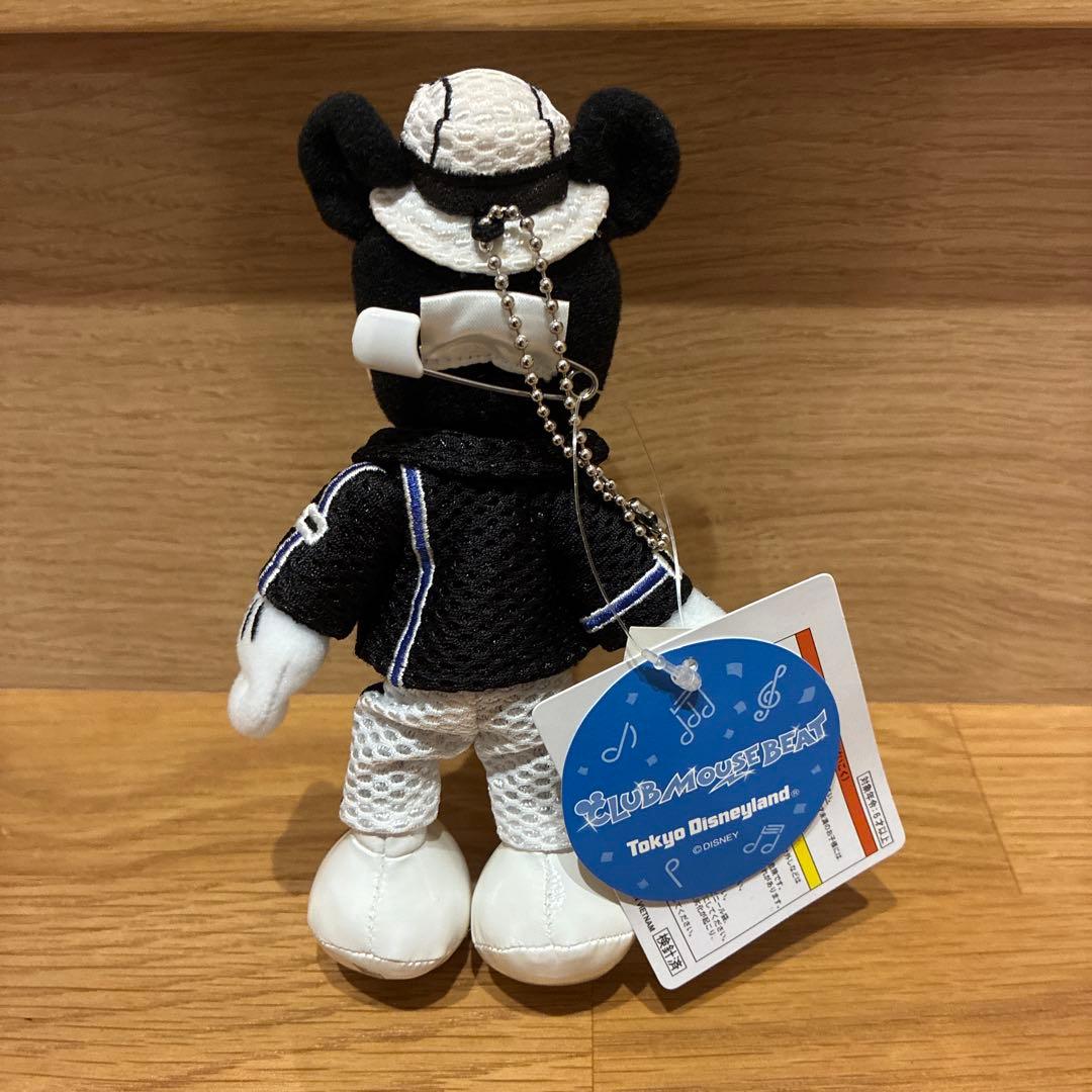 タグ付 未使用　クラブマウスビート ミッキーマウス ぬいぐるみバッジ CMB