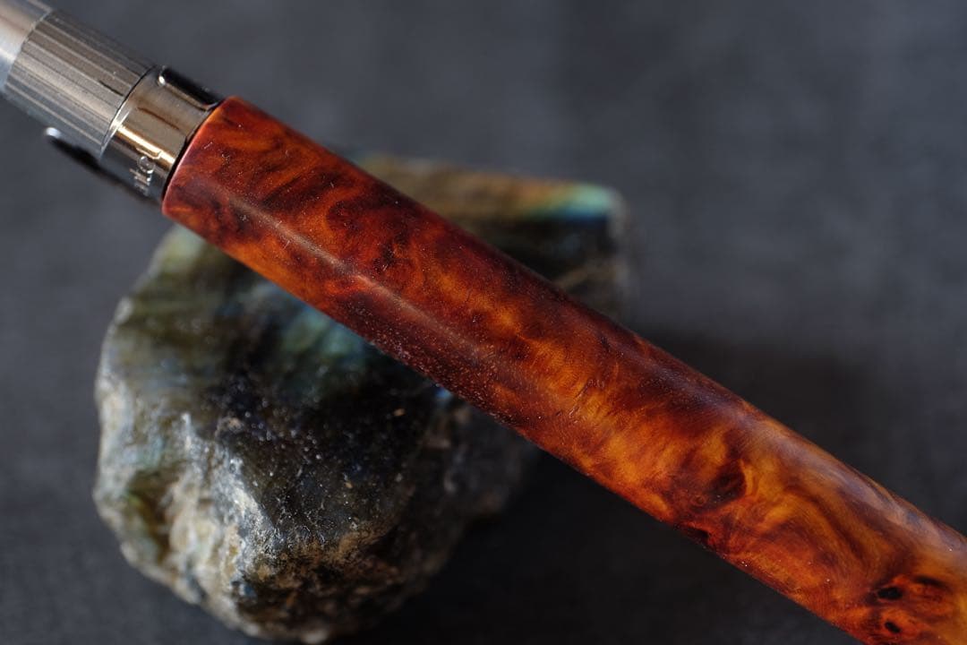 PG5木軸カスタム0230　高村杢工房 製図用シャープペンシル　花梨瘤