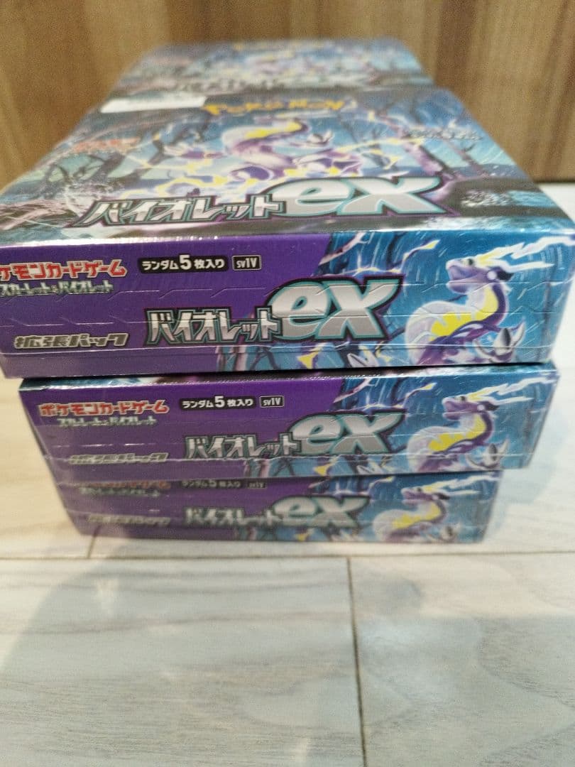 【新品未開封】ポケモンカードゲーム バイオレットex 6box シュリンク付き