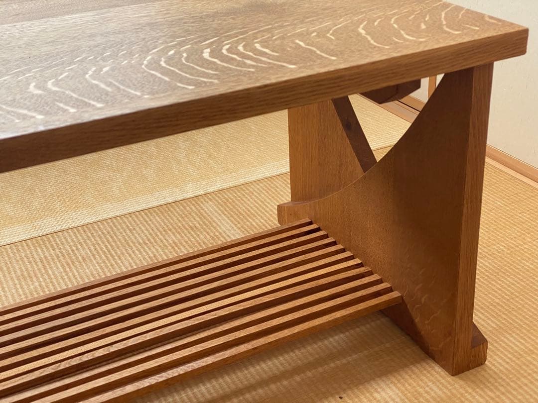 美品　HIDA　飛騨産業 無垢材ローテーブル