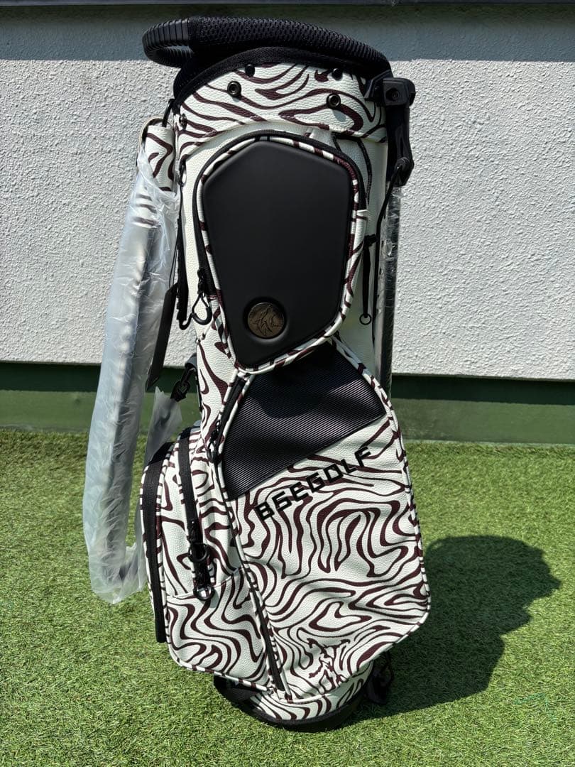 BSEGOLF スタンドキャディバッグ　新品　ゴルフバッグ　アニマル柄　ゼブラ柄