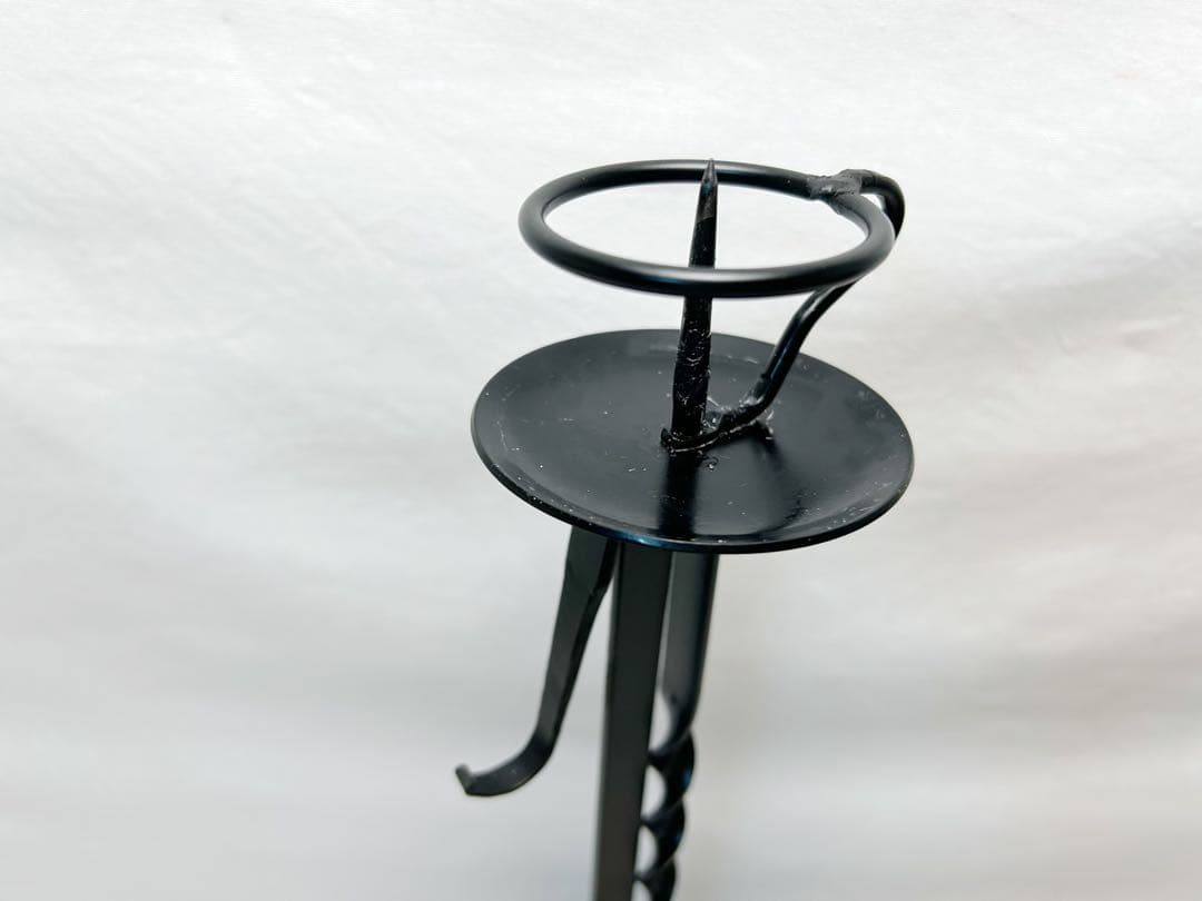 ほぼ未使用 茶道具 膳燭 夜咄道具 燭台 元箱