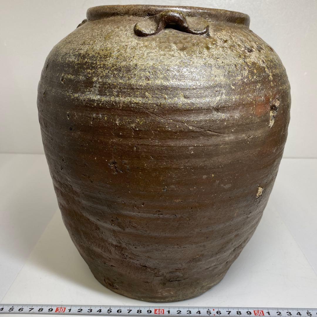 鎌倉時代　古備前壷　共箱　高さ約30㎝　東Y7-0228④タトオ
