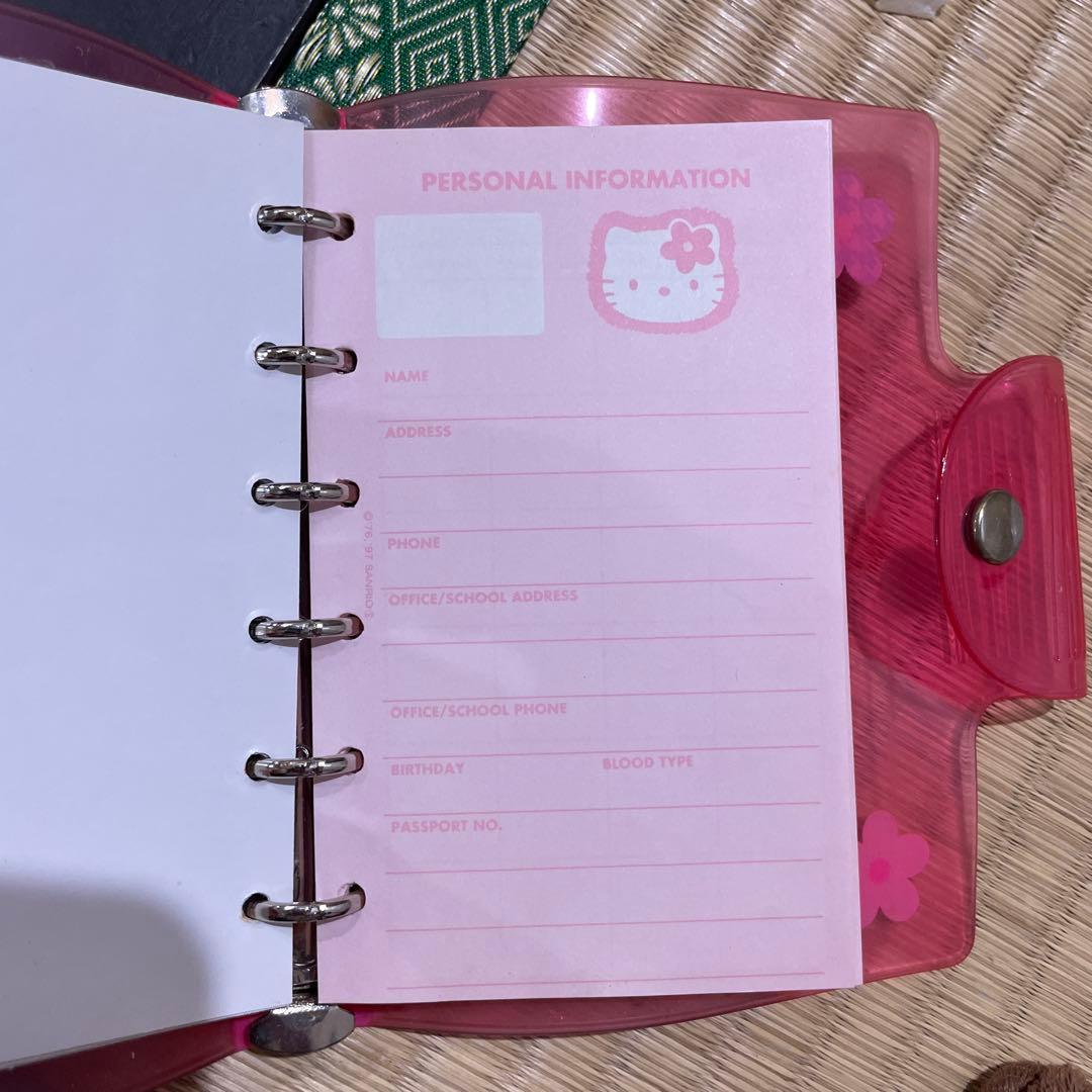 キティ希少　平成レトロ　バインダー　手帳　シール帳　ハローキティ　キティちゃん