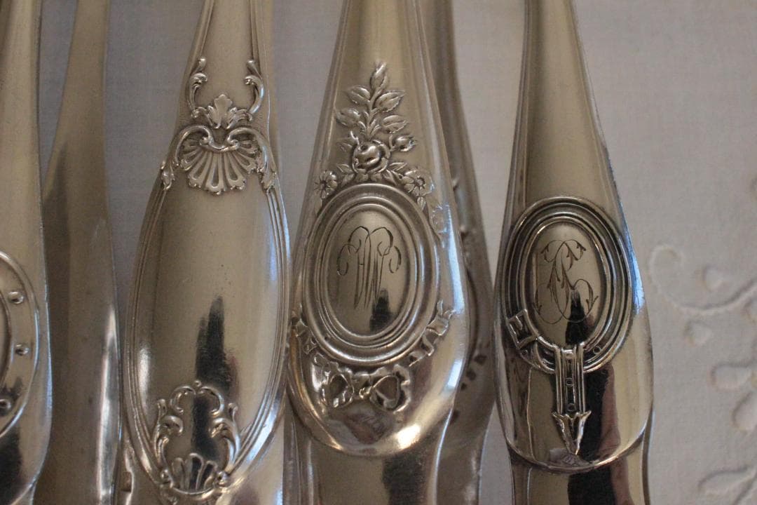 【A】シルバーコーティングのトング/野獣の足・フランスアンティーク