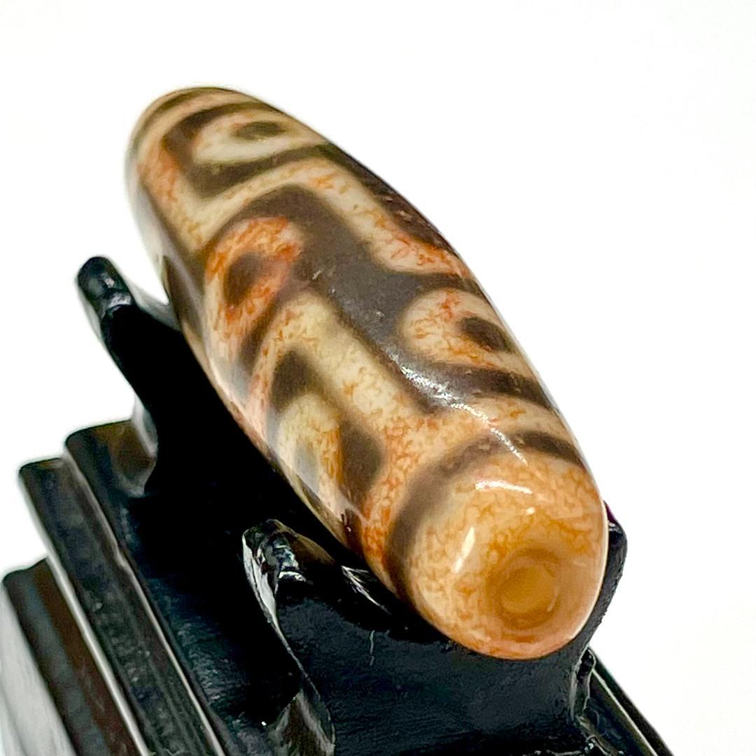 h*a様 ◆年代物◆ 九眼天珠 730 朱砂 ジービーズ 西蔵天珠 お守り 53