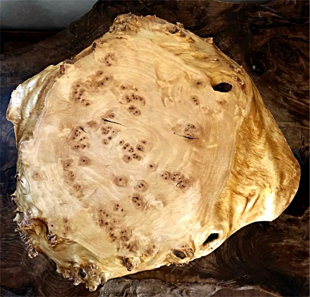 三足 高台 天然木 玉杢 葡萄杢 花台 香台 盆栽台