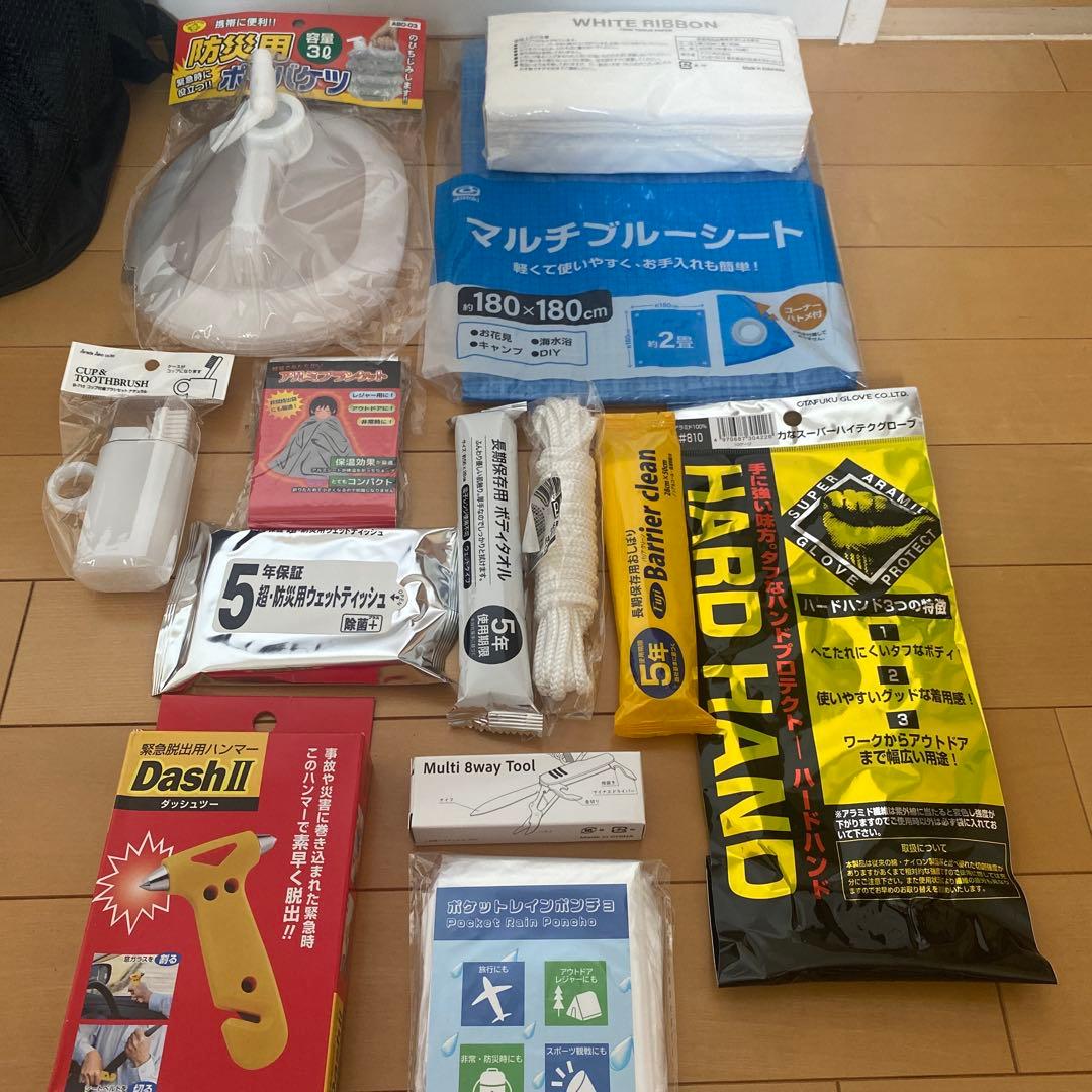 防災リュック　避難生活用品　防災セット　防災グッズ　避難リュック　地震対策　備蓄