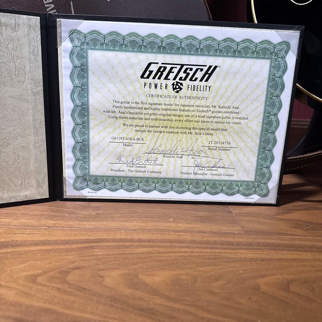 GRETSCH G6119T-65KA Black Cat 浅井健一シグネチャー
