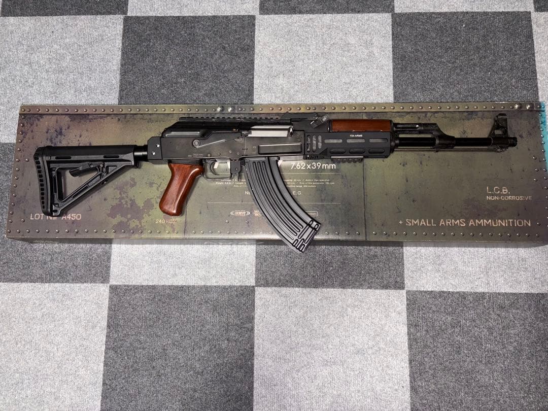 東京マルイ 次世代電動ガンAK47type3外装カスタム品（元パーツあり）