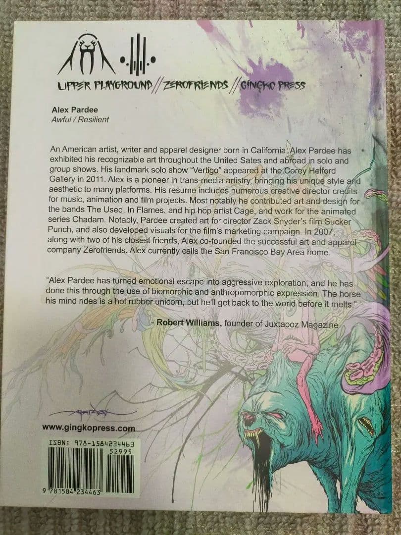 希少　Awful Resilient Alex Pardee 画集　イラスト