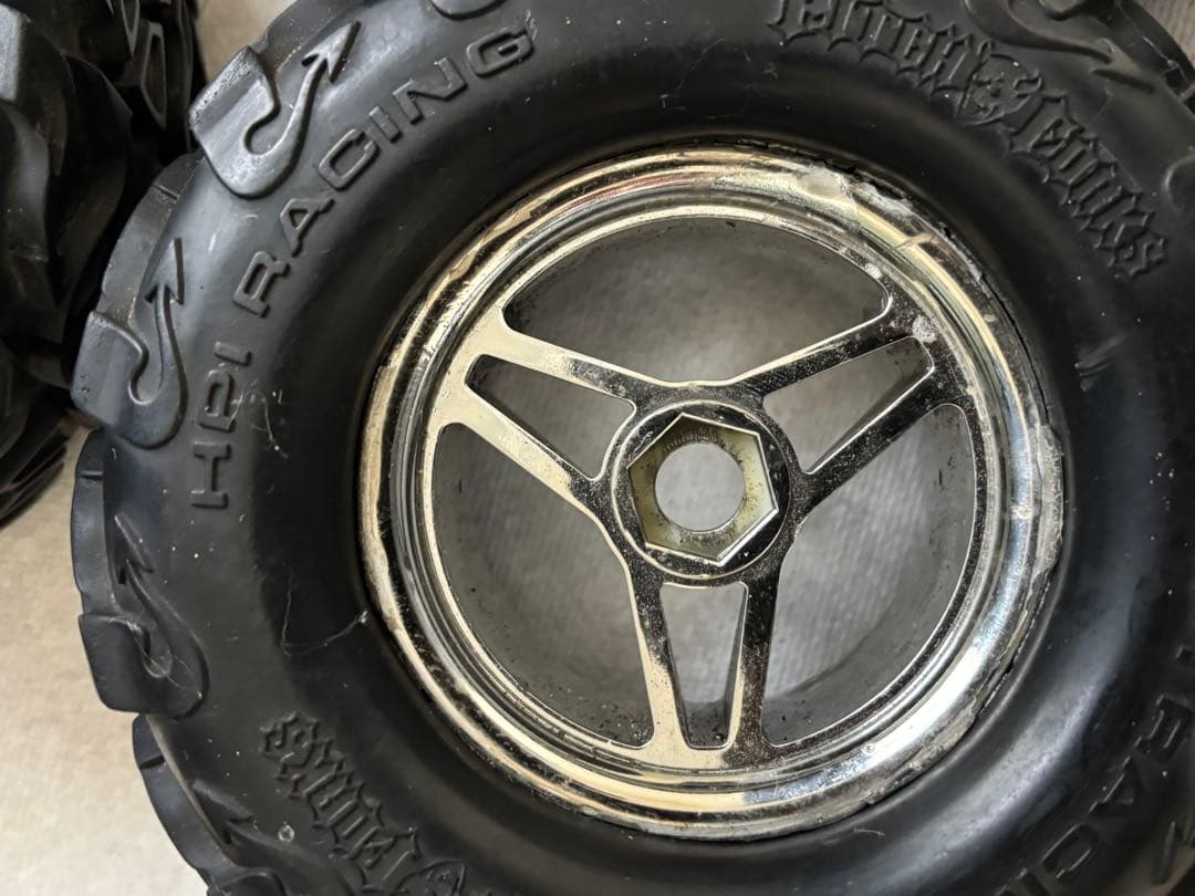 hpi サベージ 用タイヤホイール17ミリハブ用