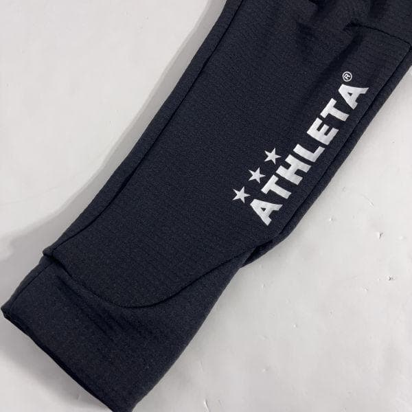 【新品】アスレタ グリッド起毛パディングTR セットアップ M 黒 サッカー