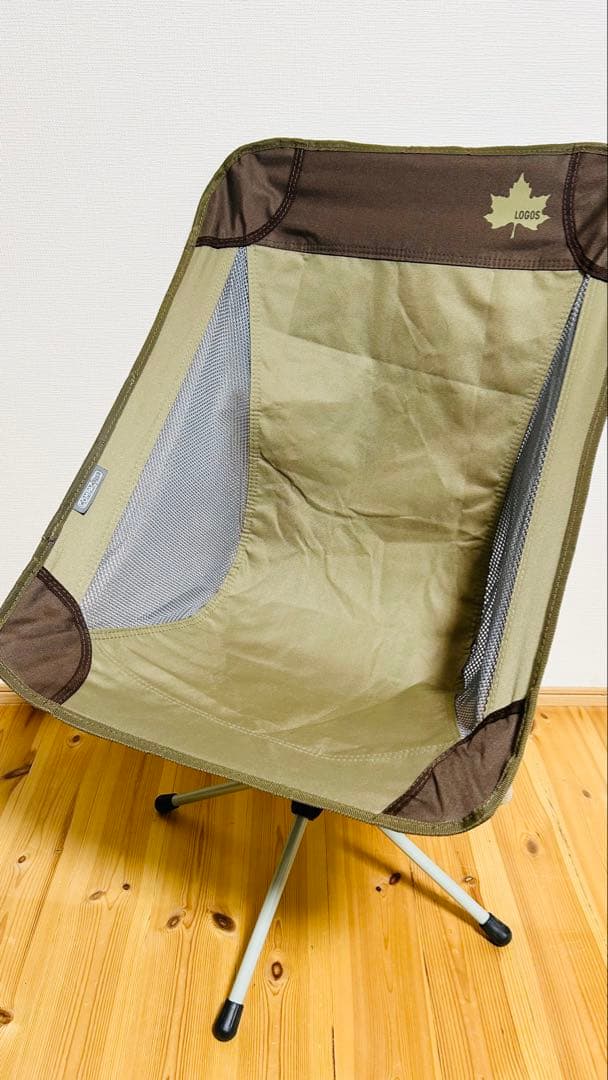 ☆お値下げ 未使用☆ロゴスLOGOS Life 回るんチェア ブラウン 2脚