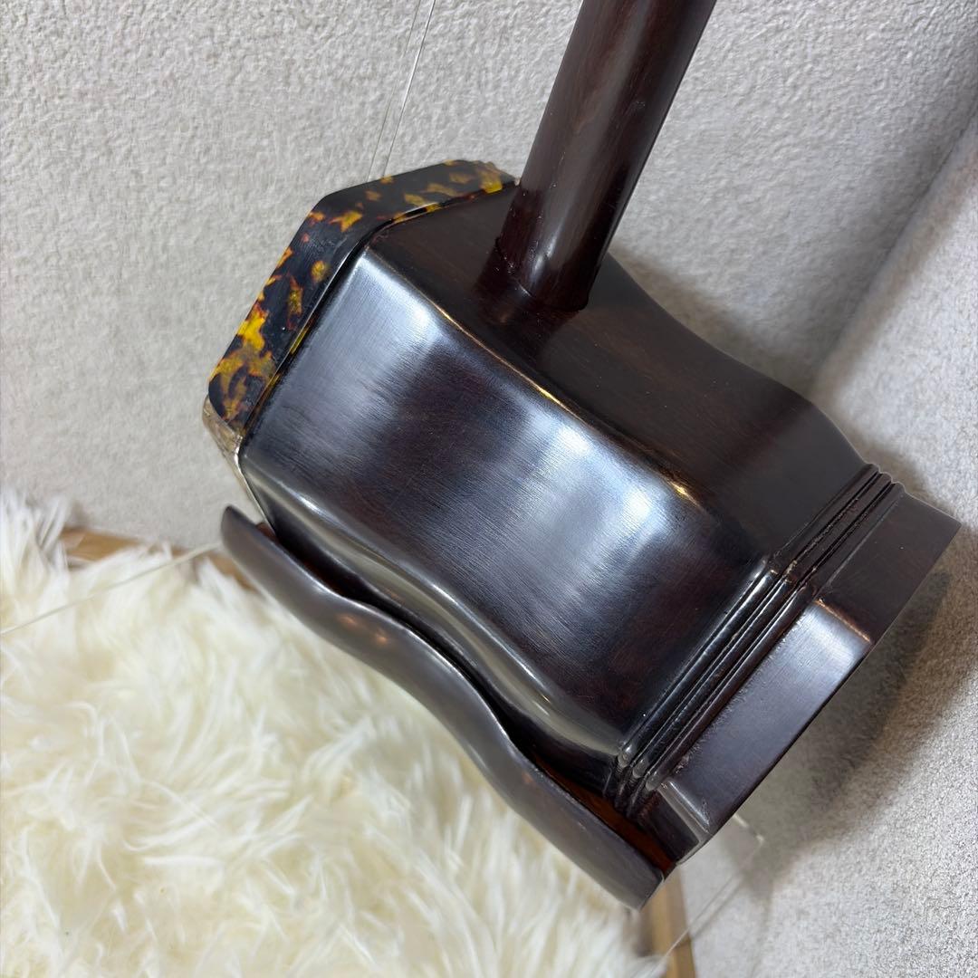 【新品未使用】古月琴坊 蘇州式 二胡 本革 蛇革 中国 民族楽器