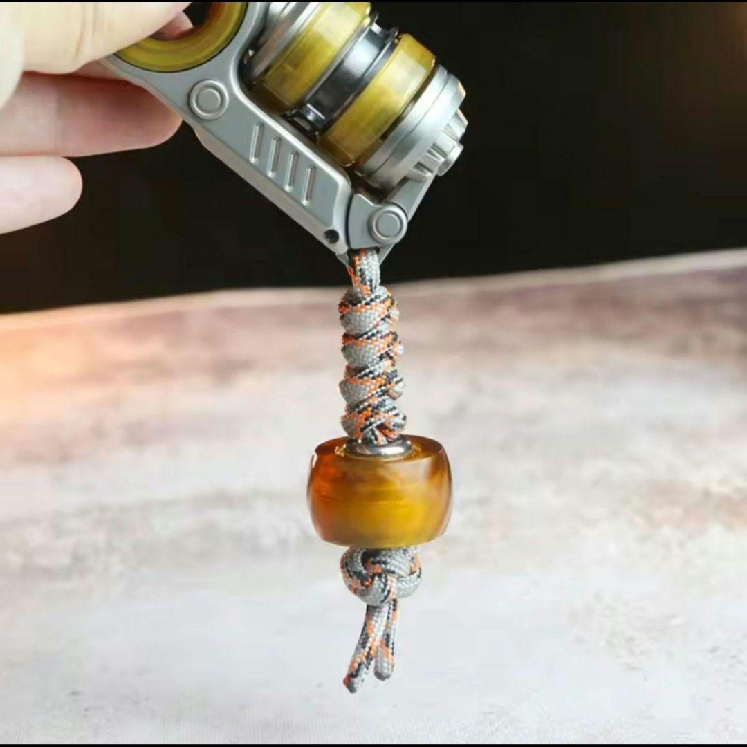 新品 フィジェットトイ スタングレネード 音叉内蔵 EDC スライダー シルバー