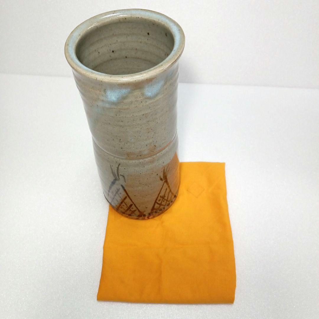 絵唐津 花生 (花入れ) 藤原 一門 茶道具