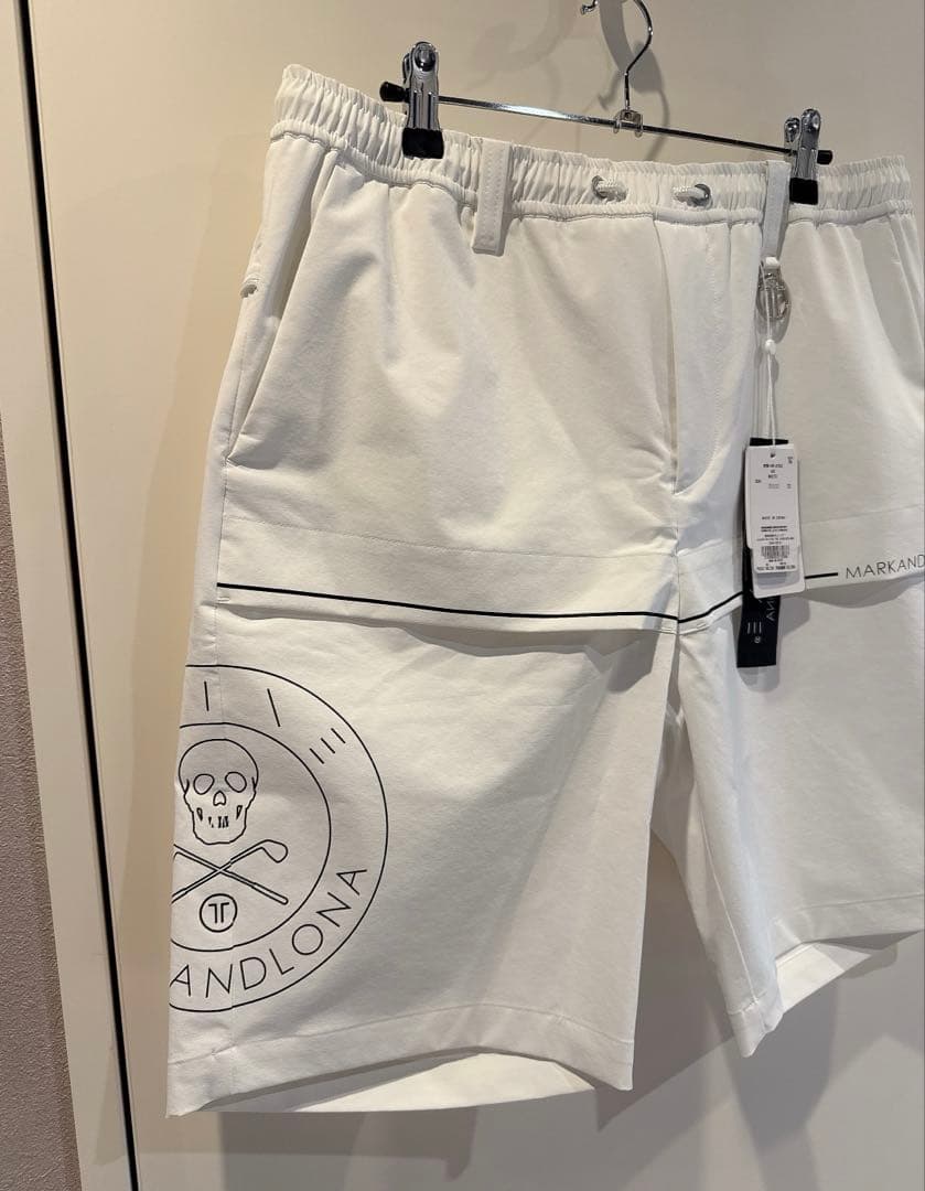 新品 ★ MARK&LONA ショーツ マーク＆ロナ ハーフパンツ 白