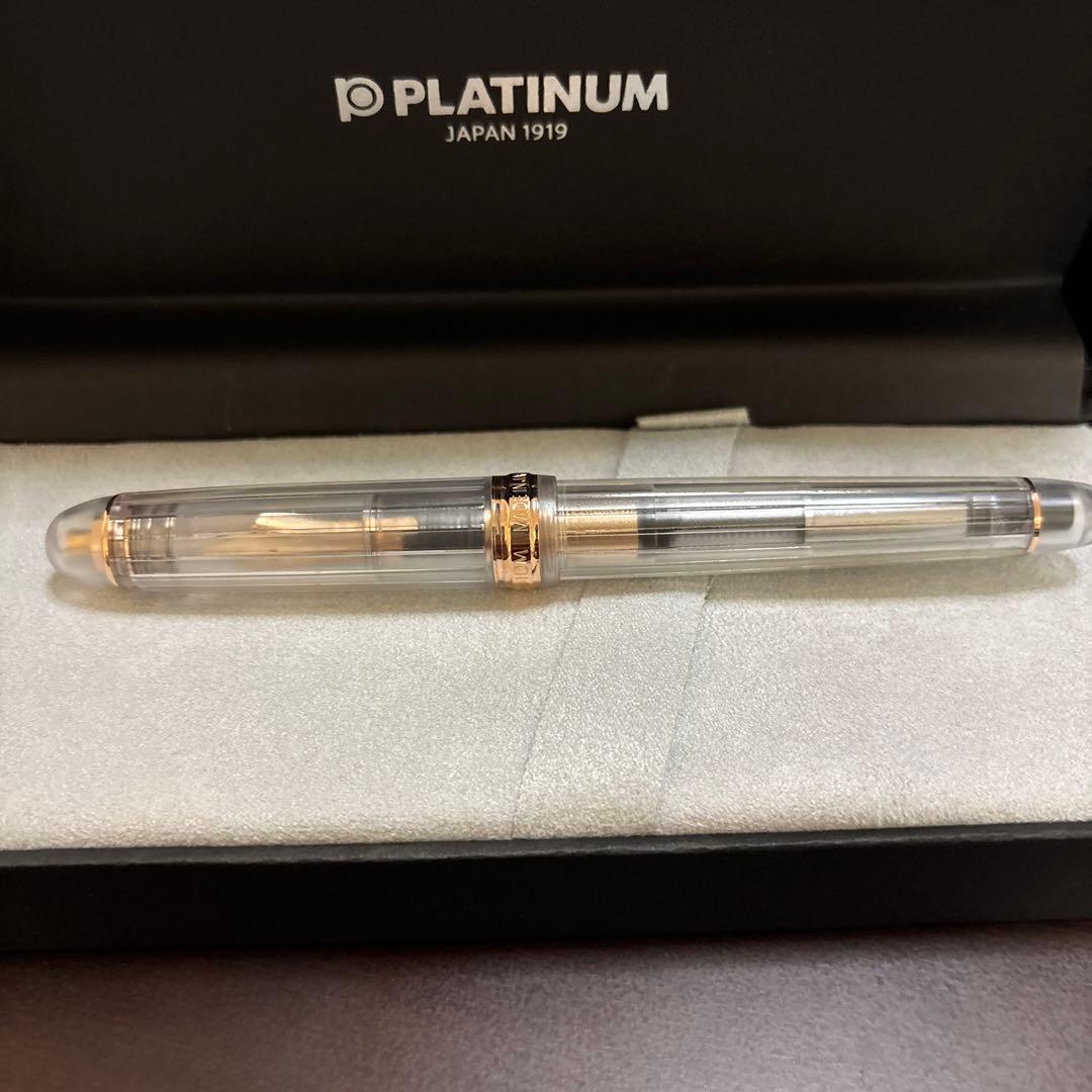 プラチナ万年筆　ニース ロゼ　細字 万年筆 センチュリー F