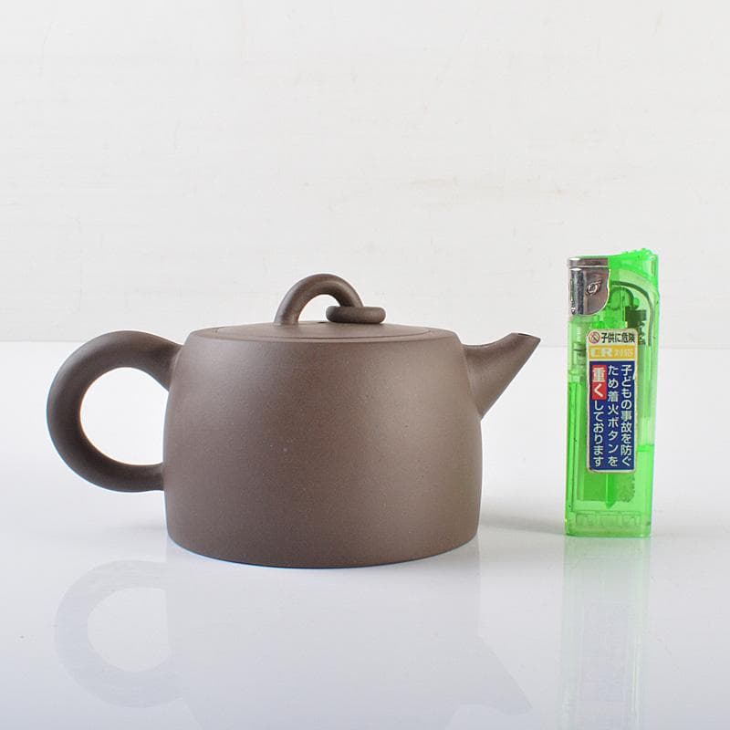 中国　紫砂　朱泥　漢詩刻　急須　茶壷　在銘　V　R6306