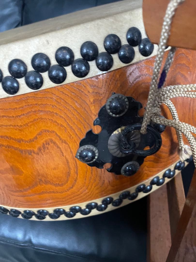 ⭐︎和太鼓 平太鼓　極上等　　43cm 厚さ20cm 台座セット打楽器