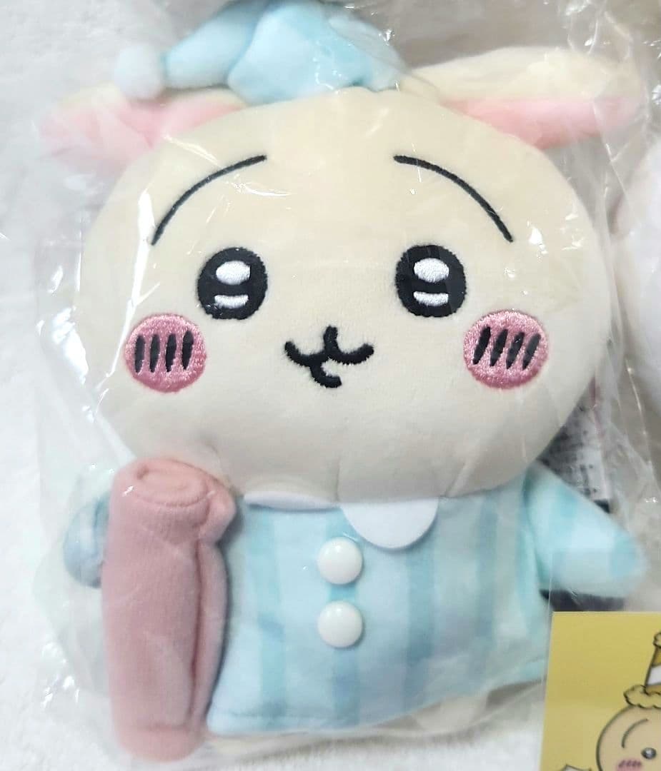 ちいかわ【ぽてたま うさぎ】うさぎ パジャマ•パーティー 雨の日 ぬいぐるみ