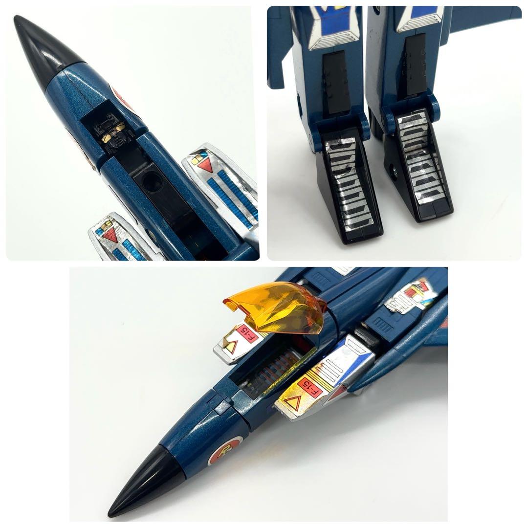美品 タカラ ダイアクロン F-15 イーグル ジェット機ロボット ビンテージ